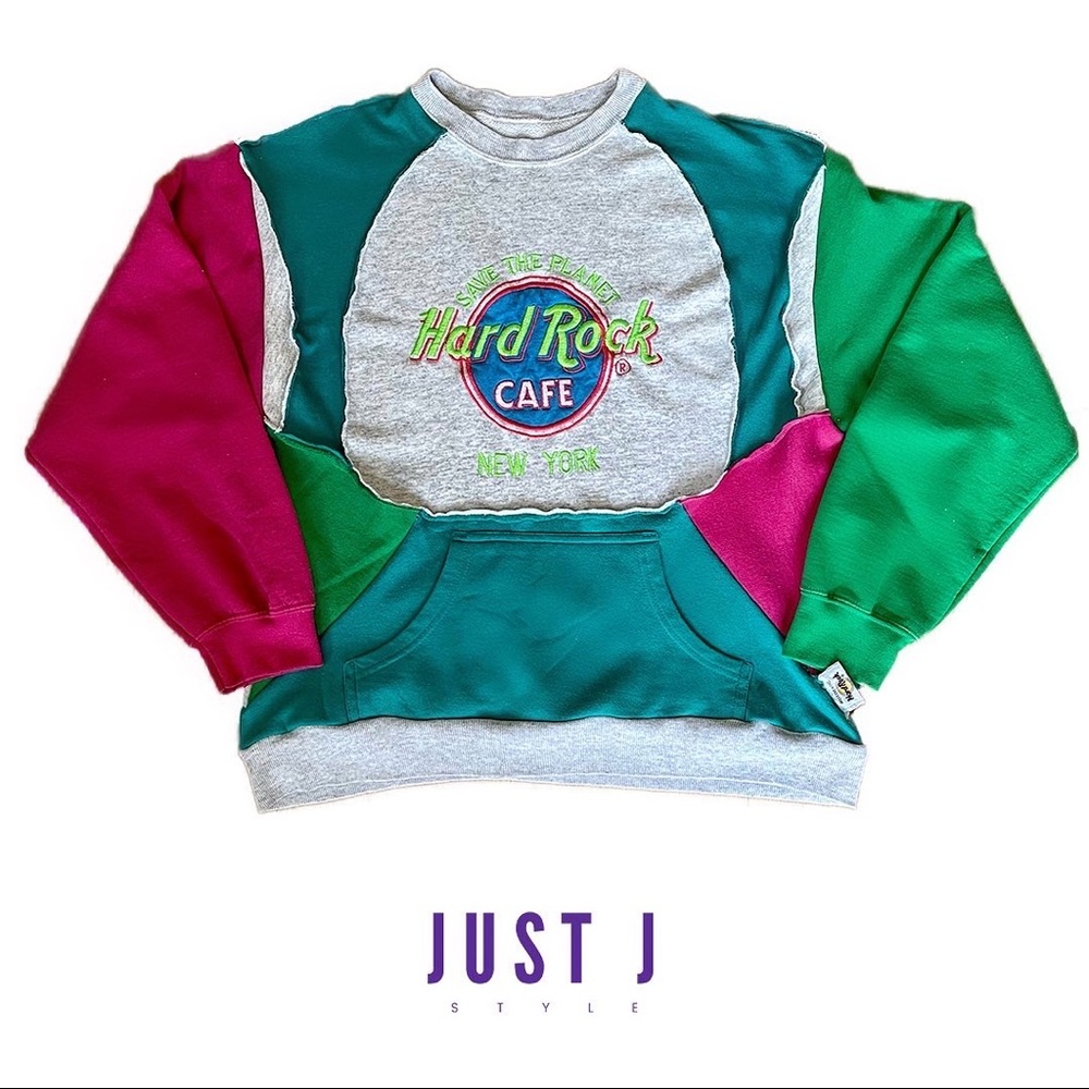 VTG Hard Rock Cafe New York Reconstructed Crewneck